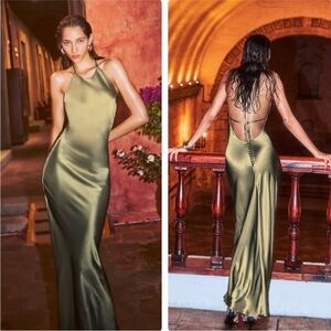 ISO Reformation Jeany Dress in Olive Oil S